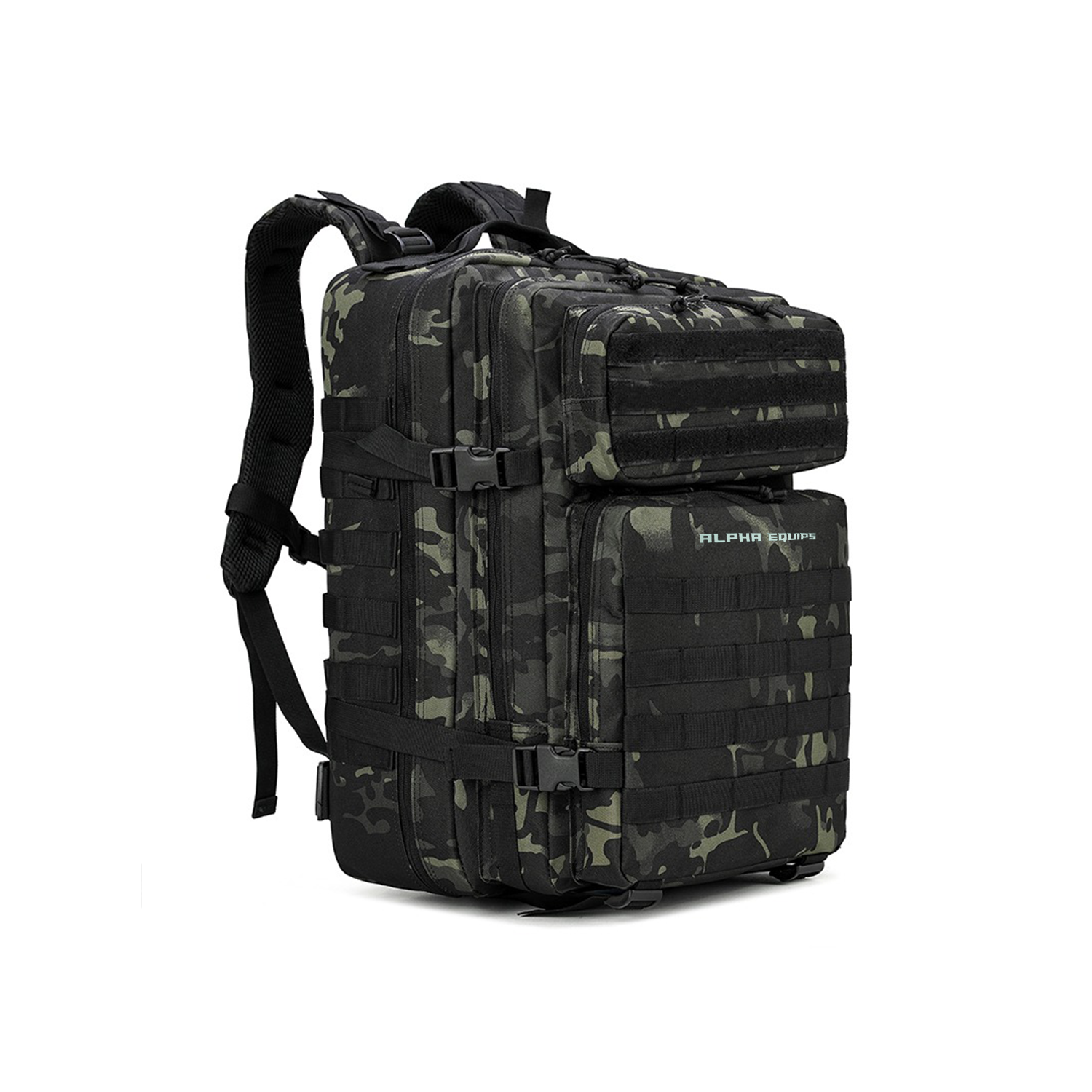 Alpha Overdrive Tactical Backpack - Camo Green