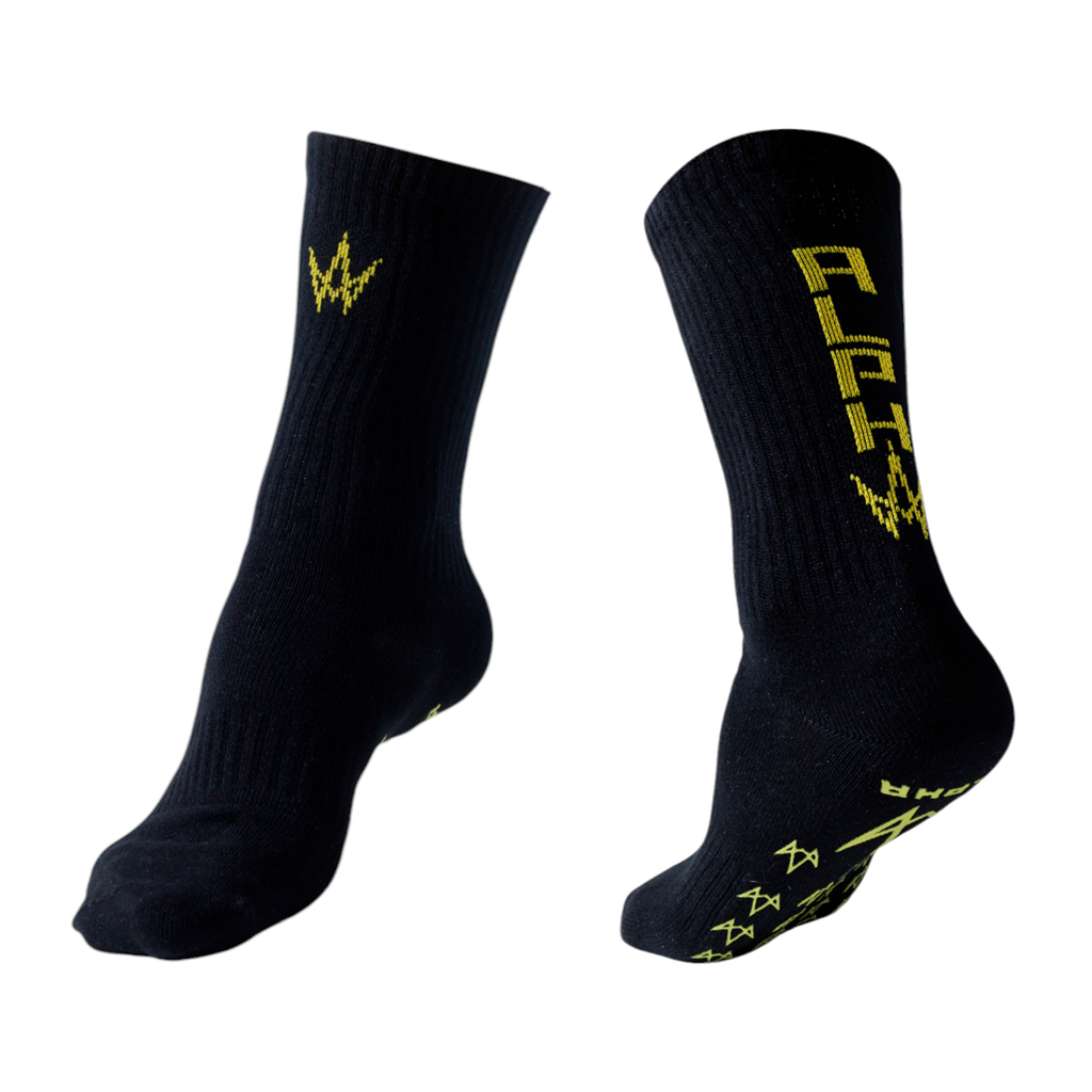 ALPHA Trainer Socks(Regular Grip Socks) (BLACK)