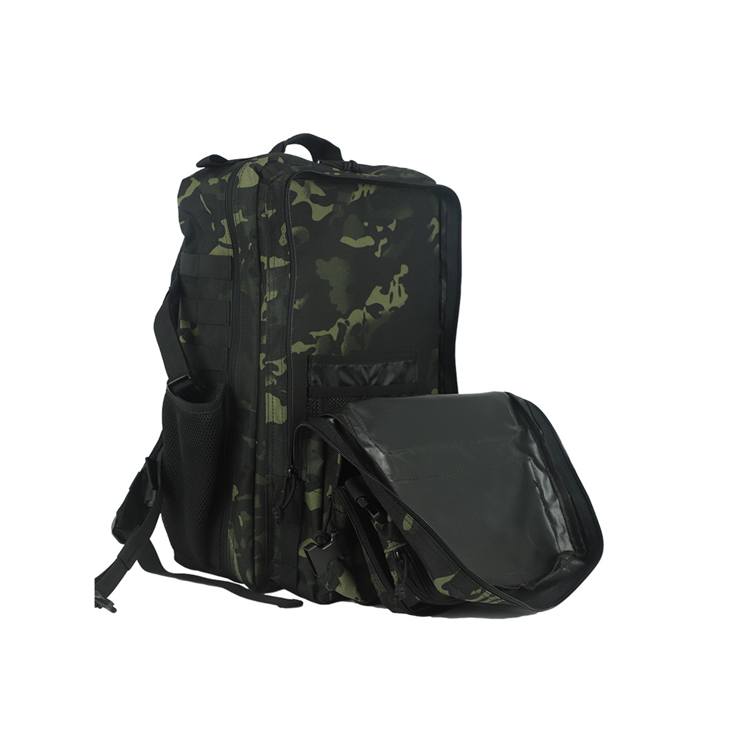 Alpha Overdrive Tactical Backpack - Camo Green
