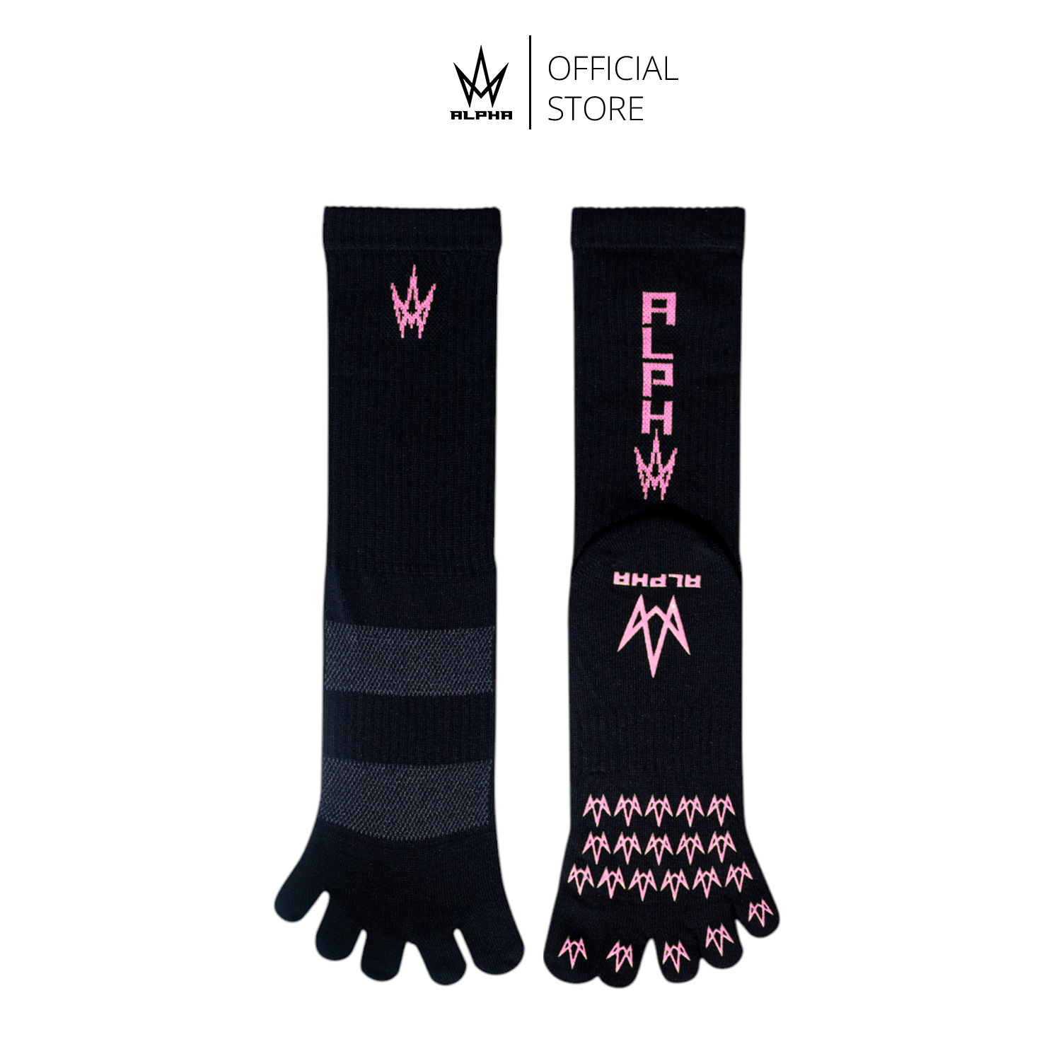 ALPHA 5s (Toe Grip Socks)(Blush)