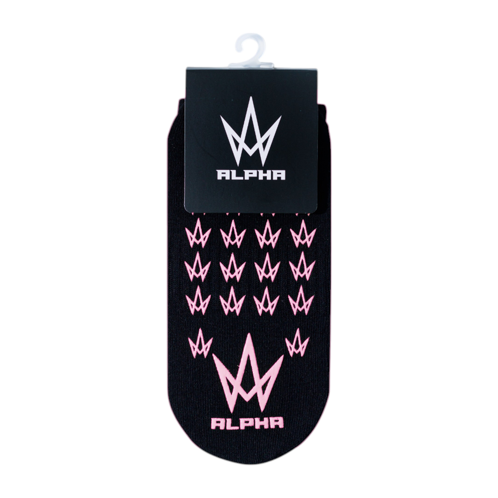 ALPHA Trainer Socks (Regular Grip Socks)(Blush)