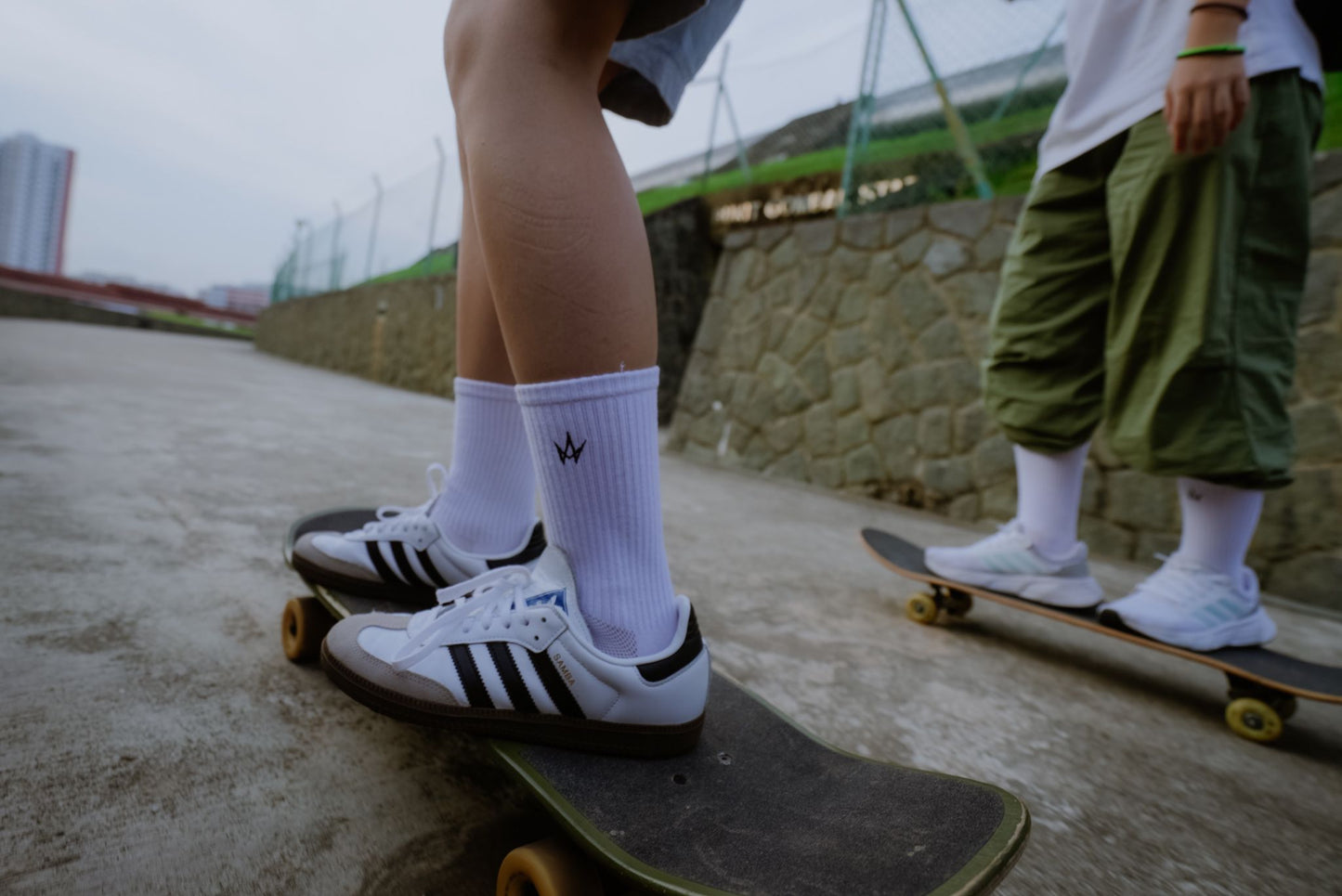 ALPHA 5s (Toe Grip Socks)(WHITE)